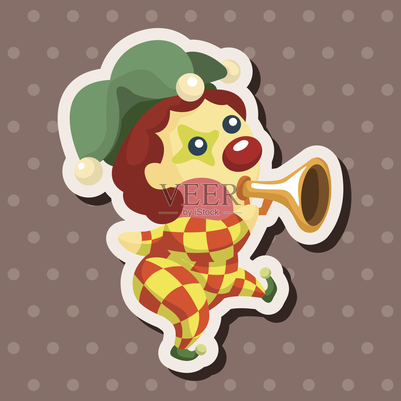 小丑的主题元素插画图片素材