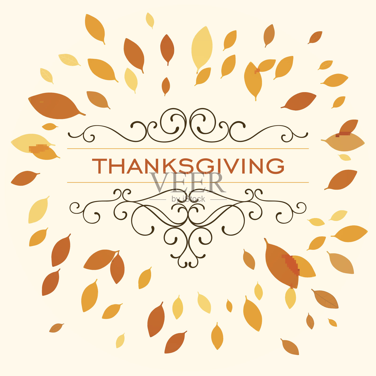 向量感恩节设计插画图片素材