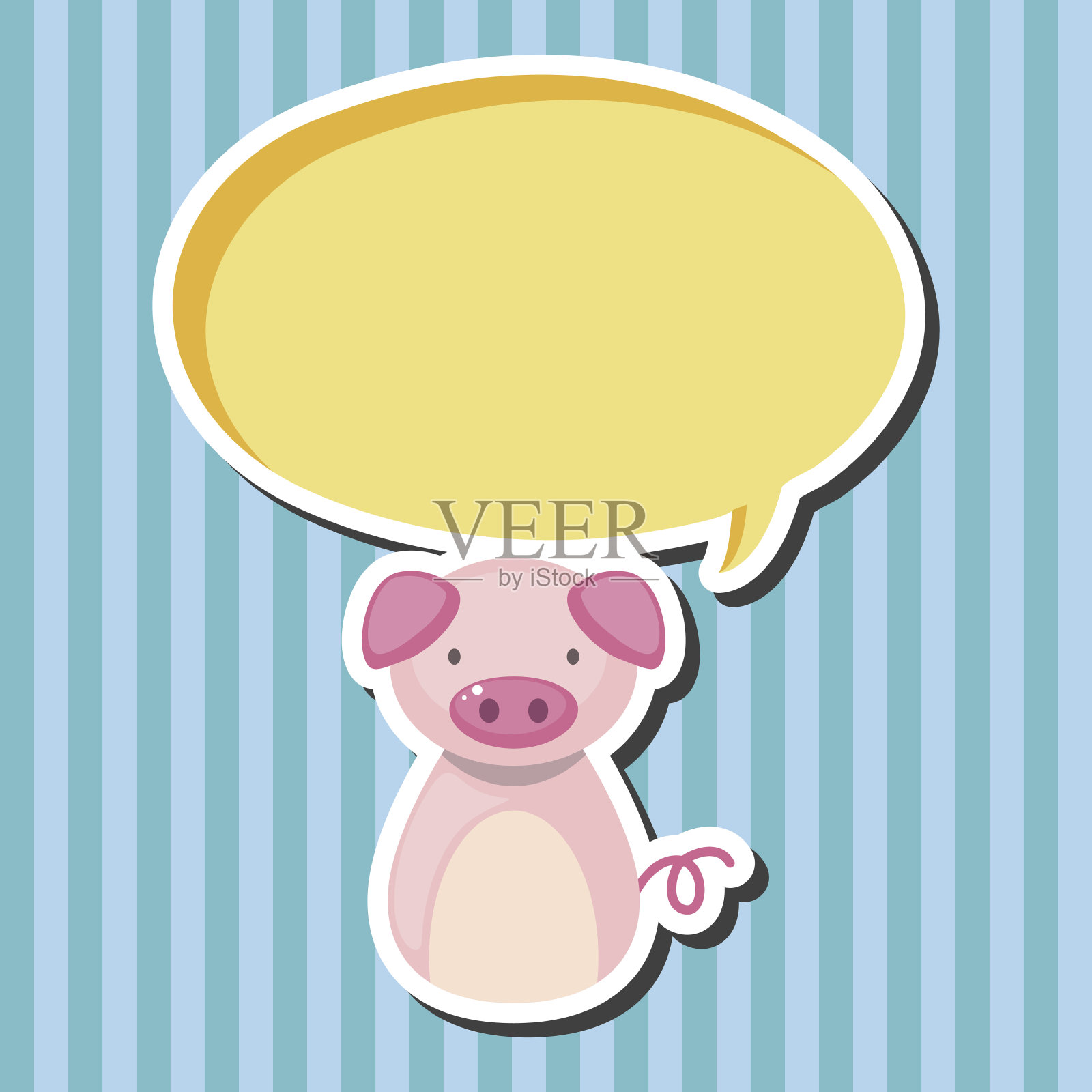 中国十二生肖猪的主题元素设计元素图片