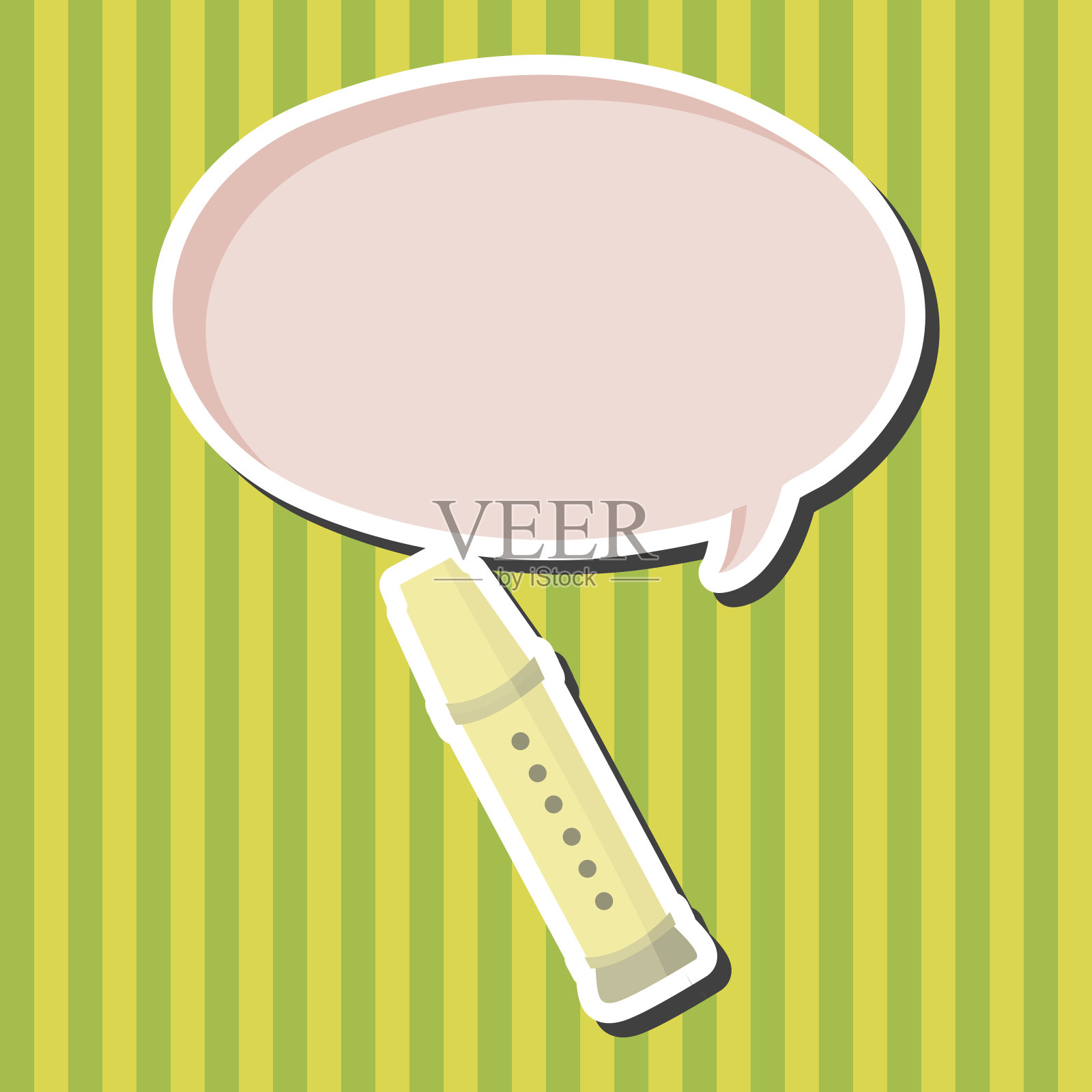 音乐长笛主题元素向量，eps插画图片素材