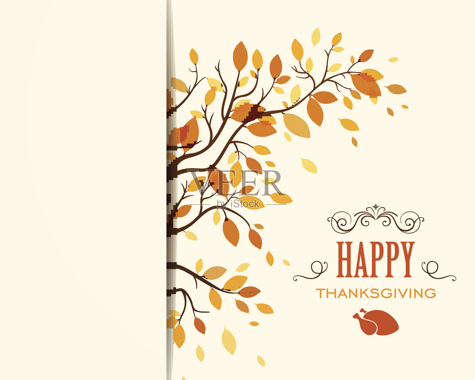 向量感恩节设计插画图片素材