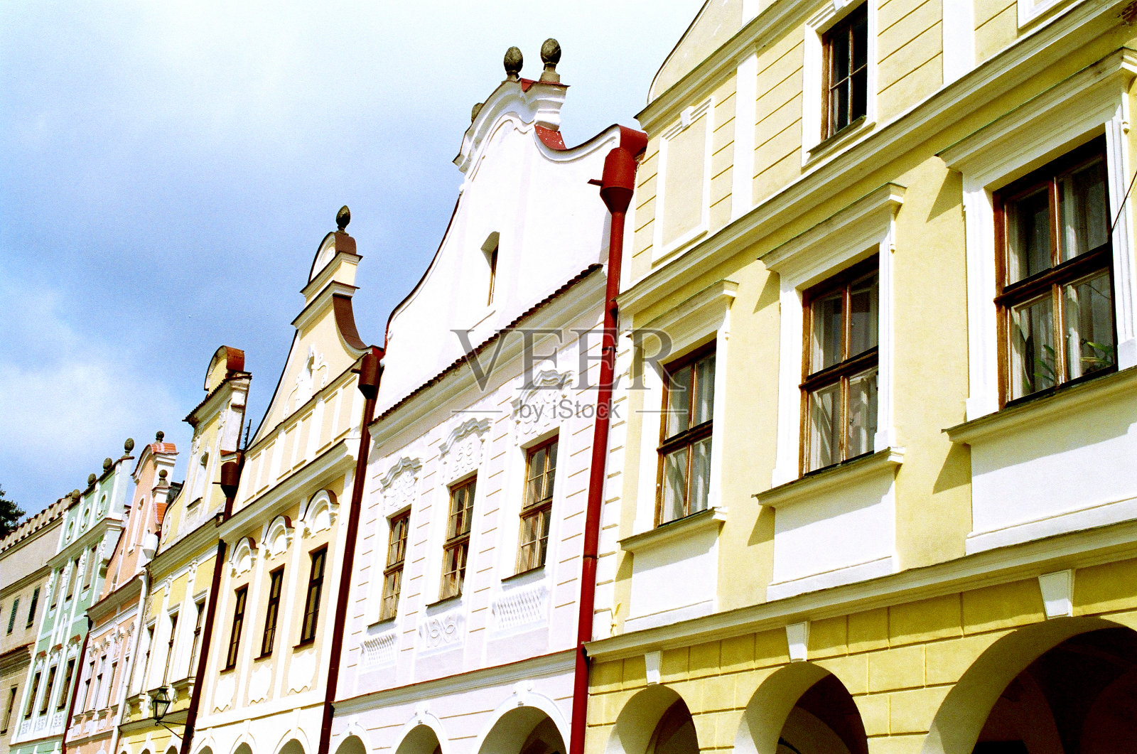 建筑位于捷克Telc照片摄影图片