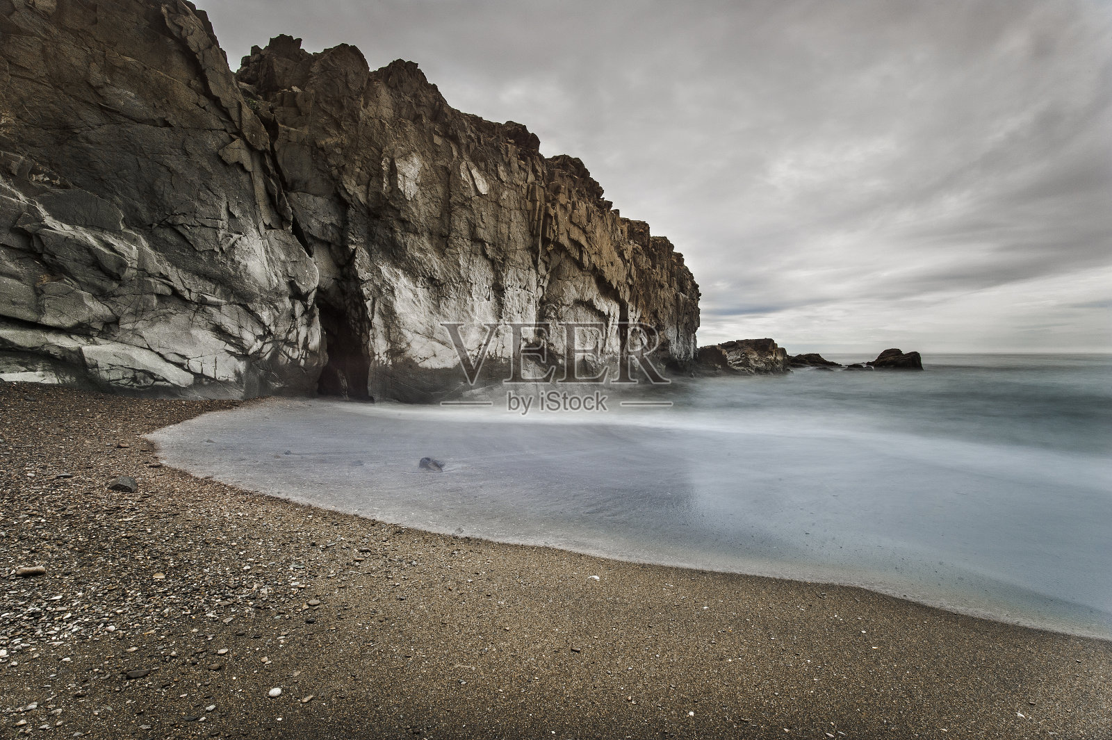 冰岛的岩石海滩照片摄影图片