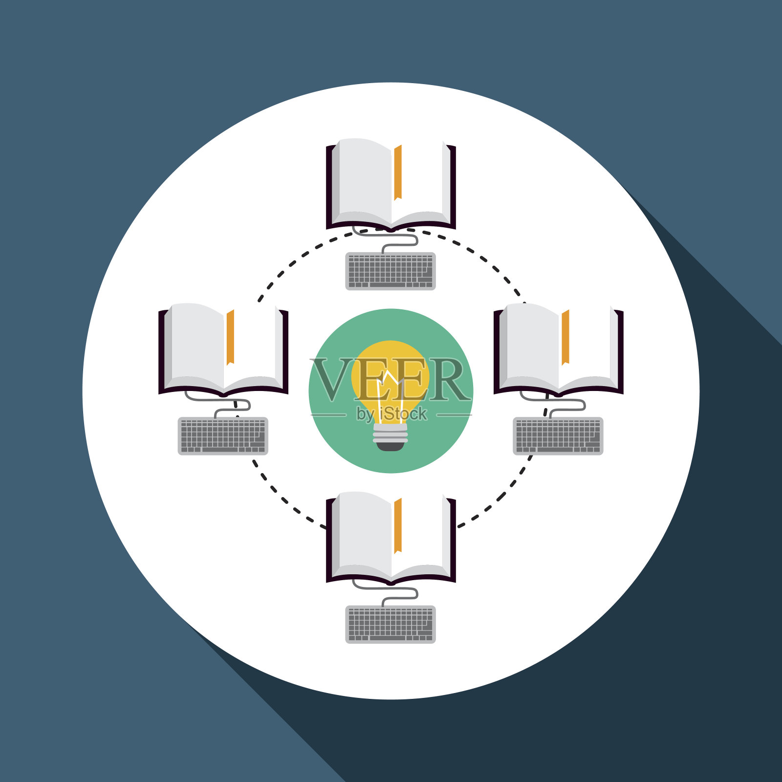 关于数字营销设计的平面插图插画图片素材