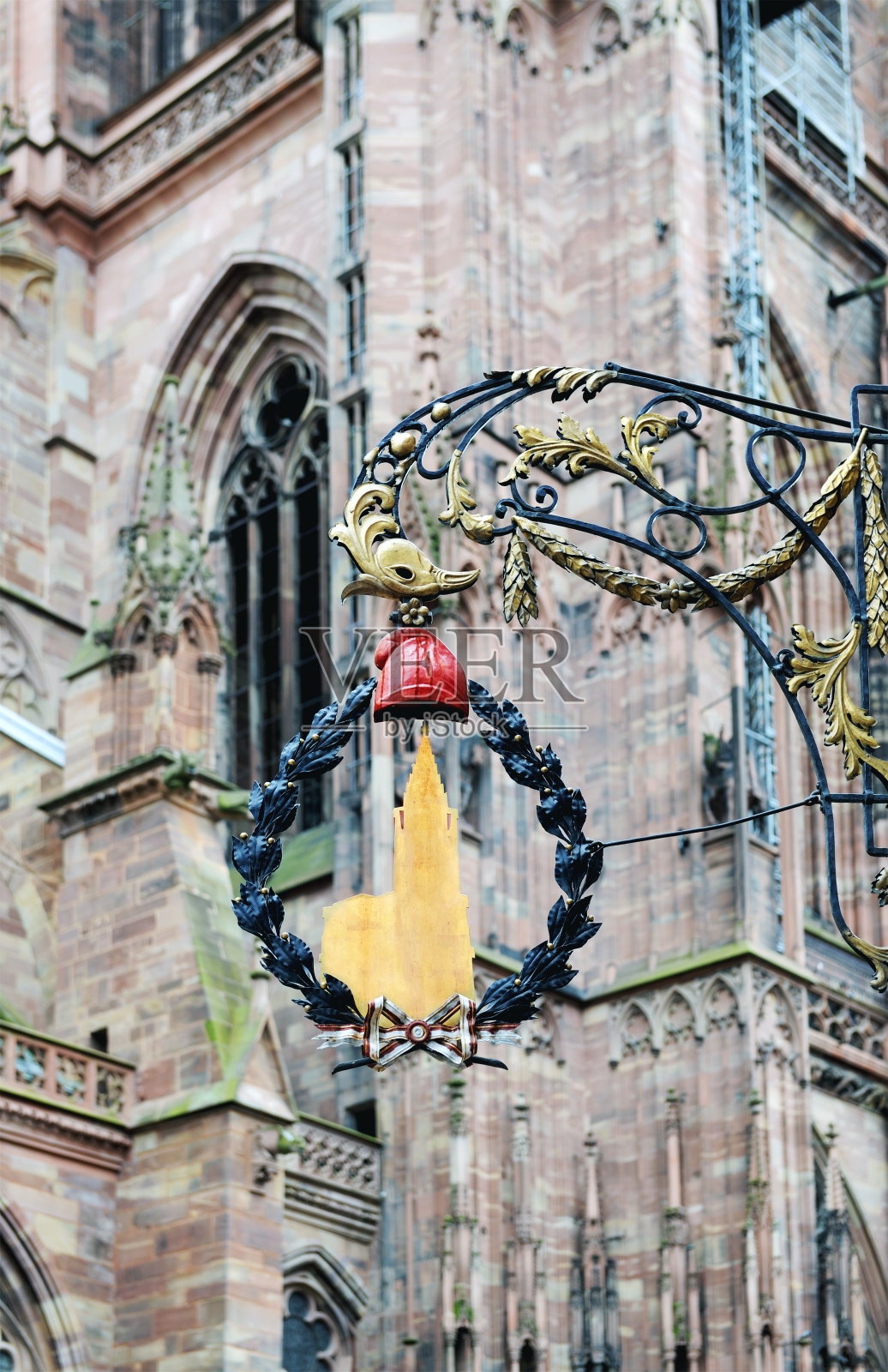 斯特拉堡圣母院的剪影照片摄影图片