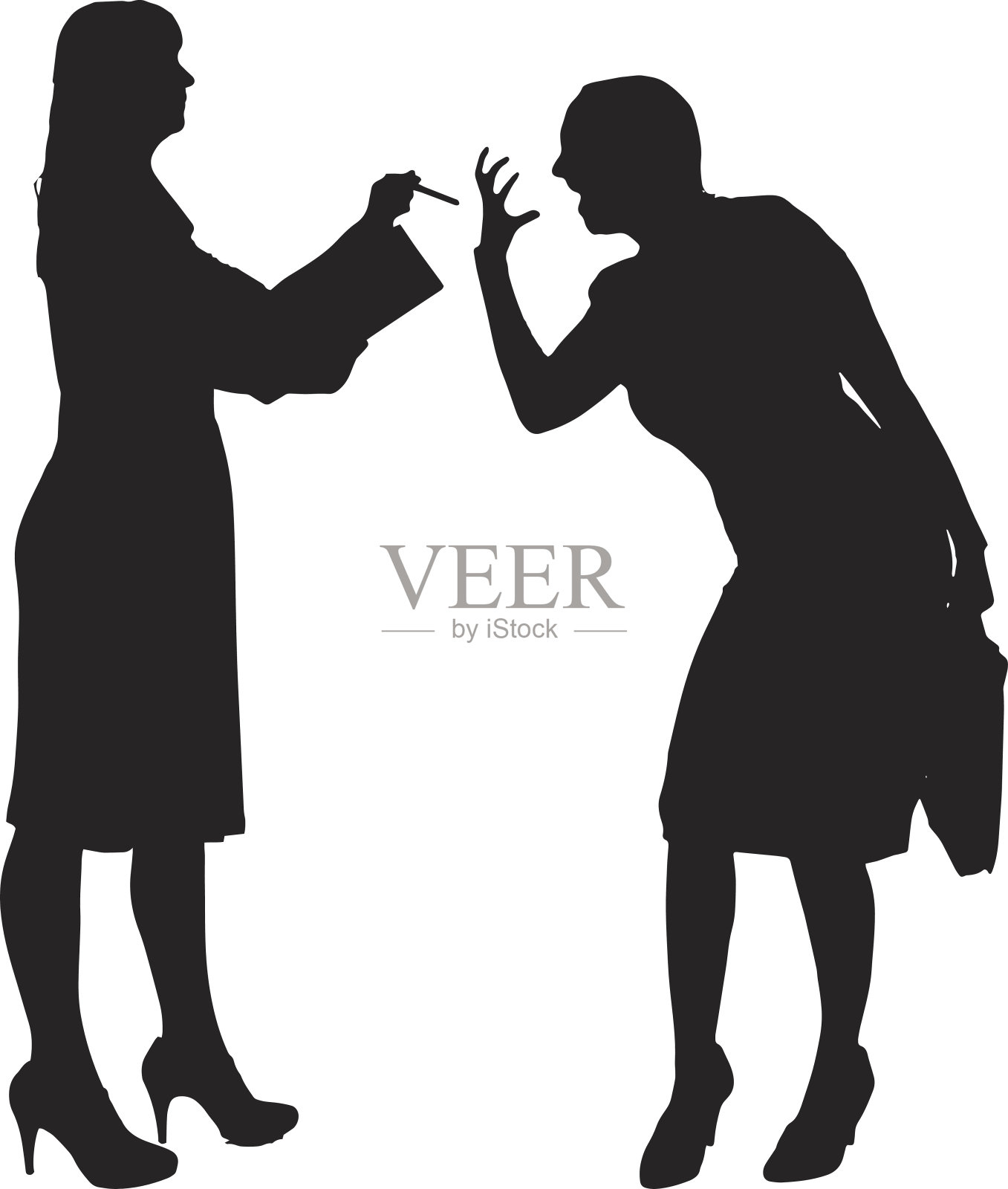 矢量剪影的人。设计元素图片