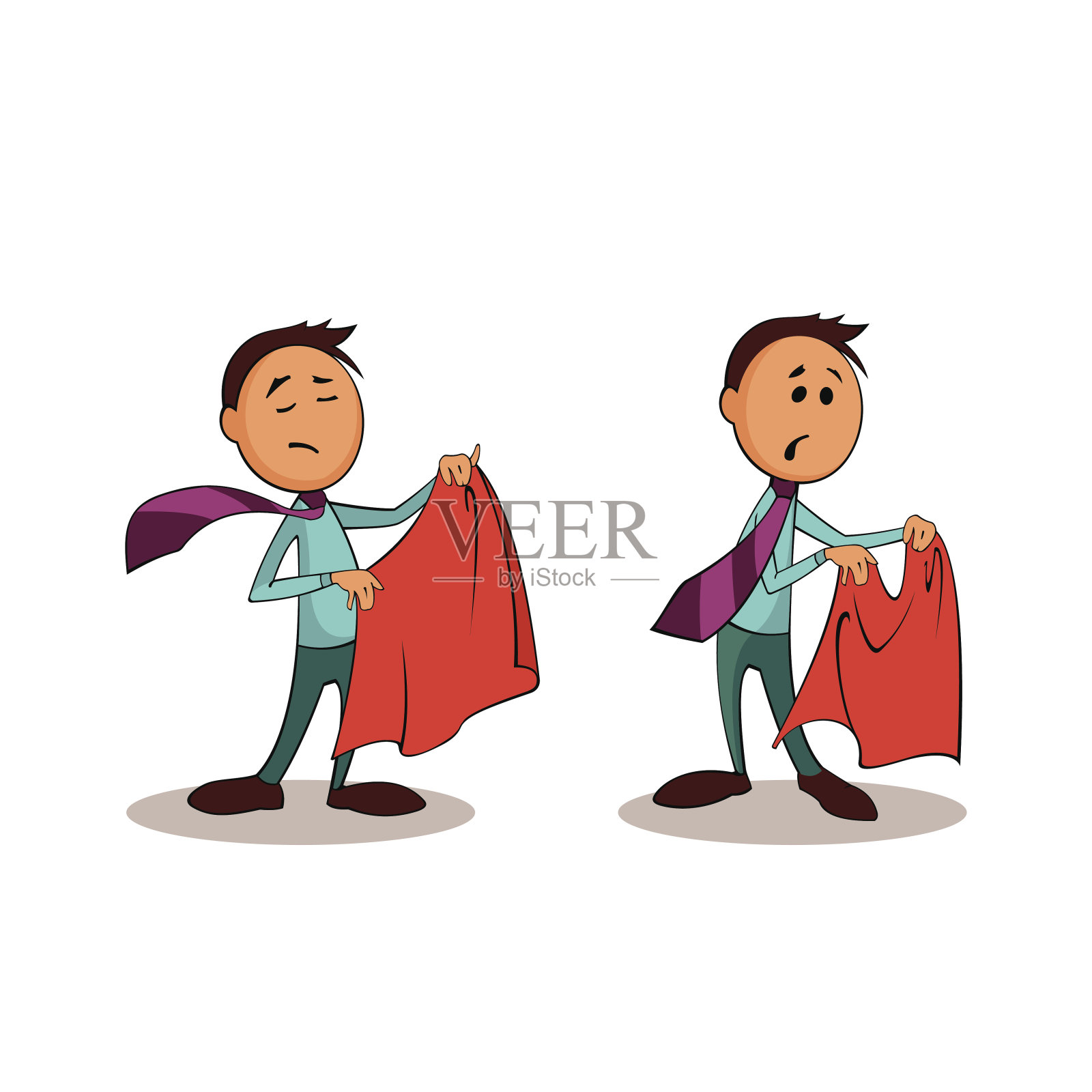 经理顾问满脸通红，取笑某人。设计元素图片