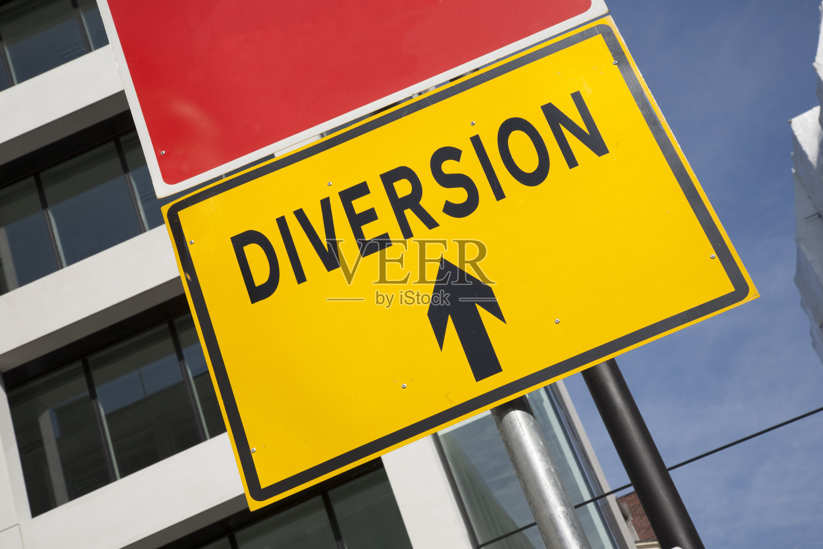 黄色转移迹象照片摄影图片