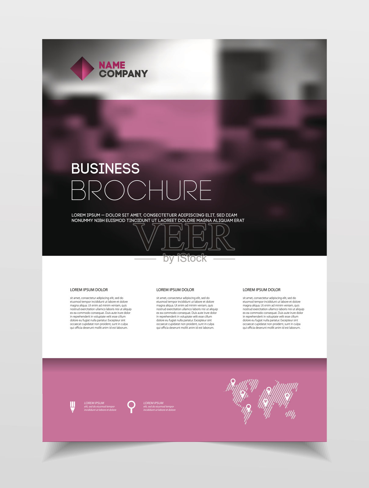 企业宣传册设计。年度报告矢量图temp设计模板素材