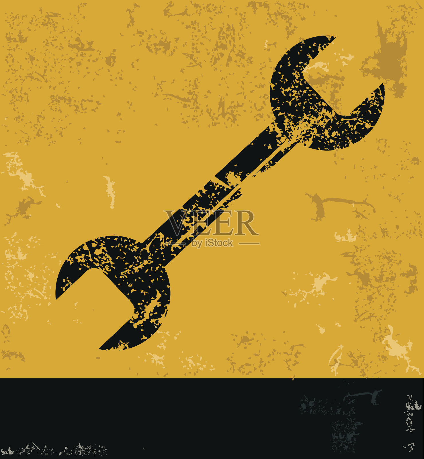 修复设计上的黄色背景，垃圾向量插画图片素材