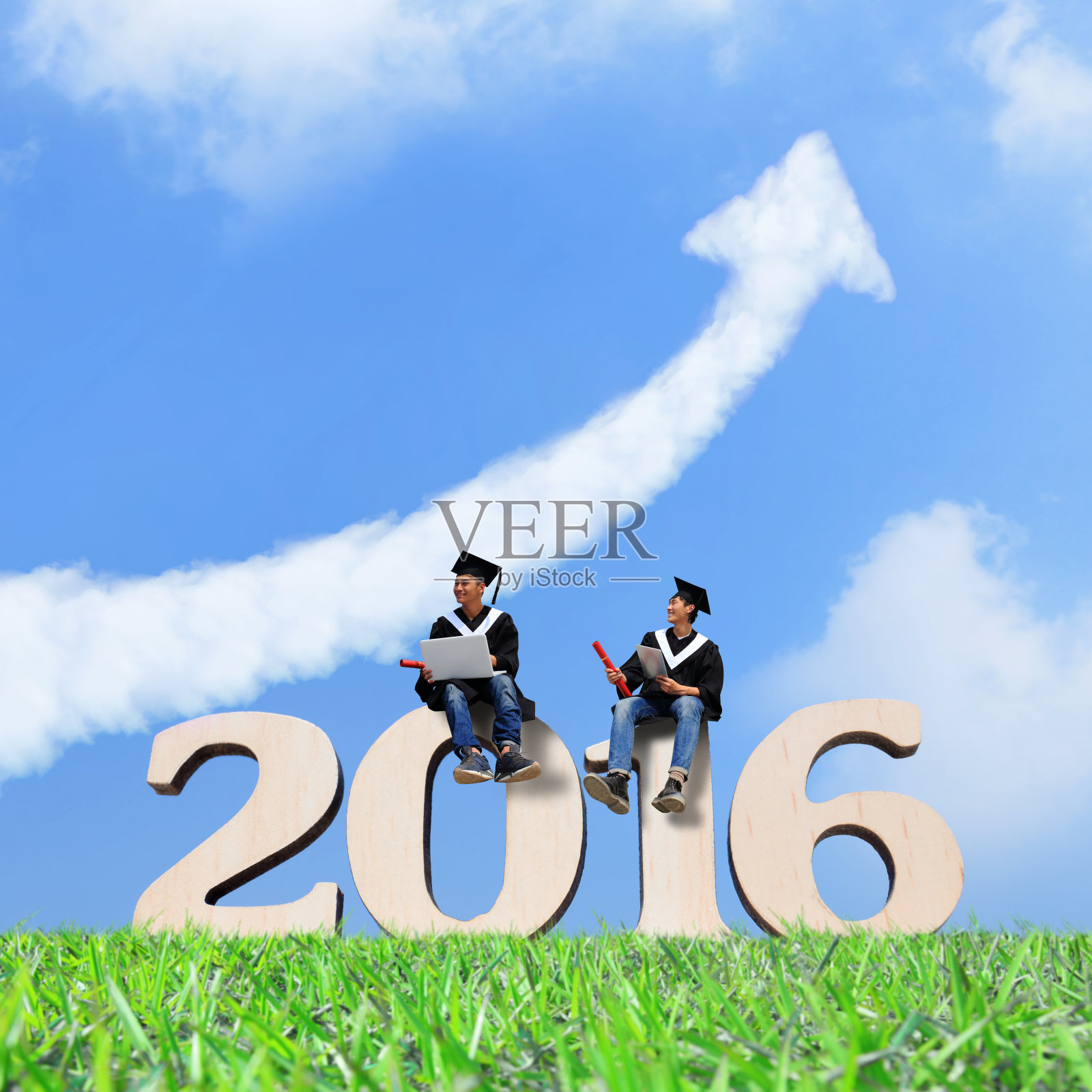 毕业生使用电脑照片摄影图片