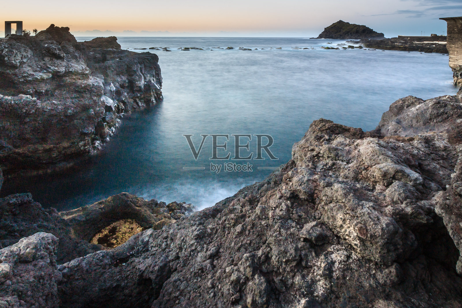 Garachico Tenerife先生。照片摄影图片