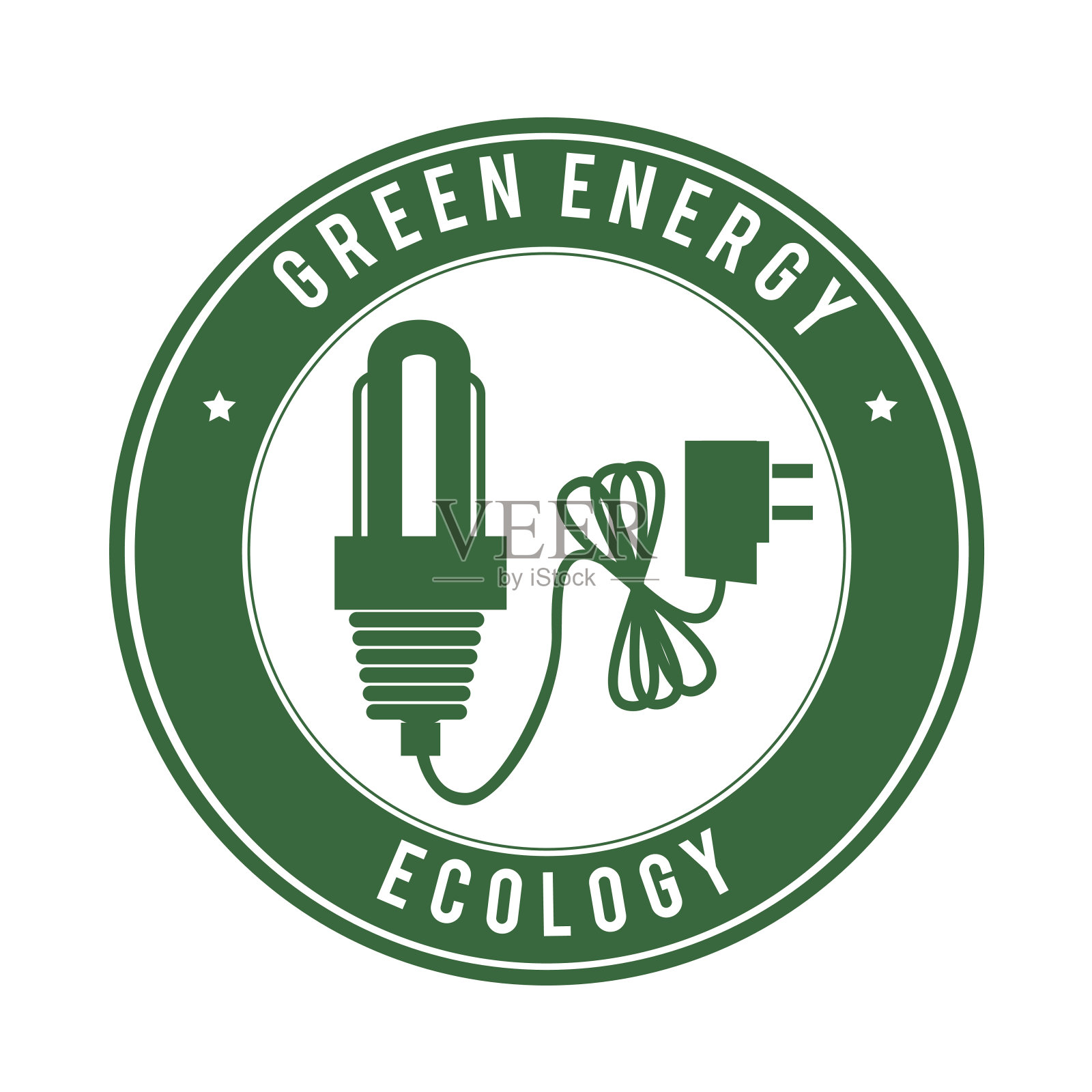 能量设计在白色背景矢量插图插画图片素材