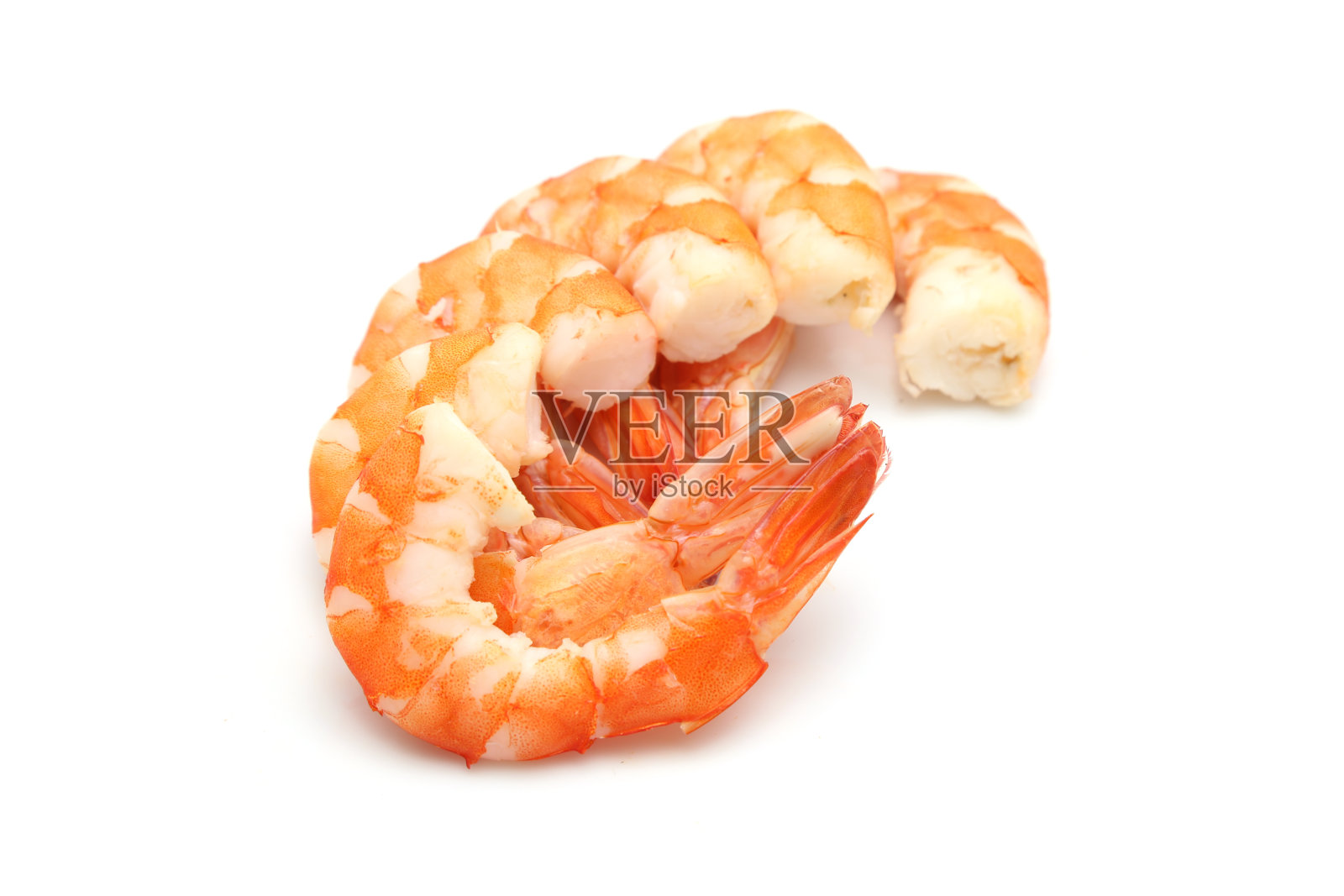 虾孤立在白色背景上照片摄影图片
