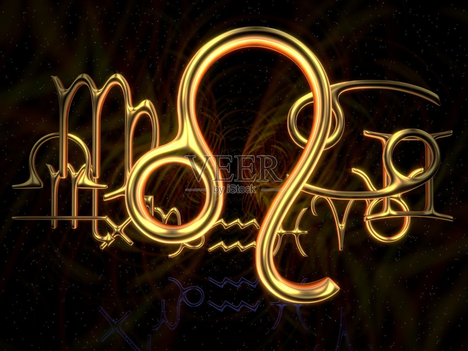 黄道十二宫的标志-狮子座照片摄影图片