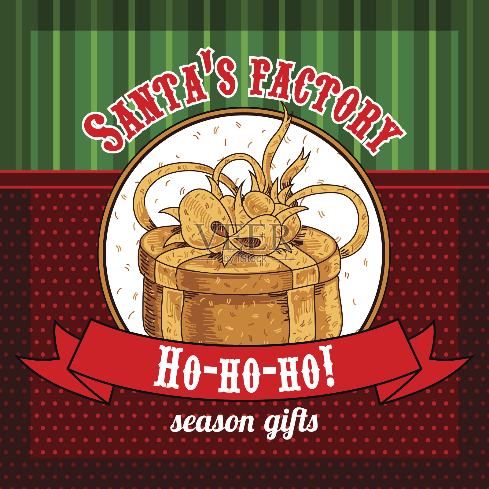 设计的圣诞贺卡插画图片素材