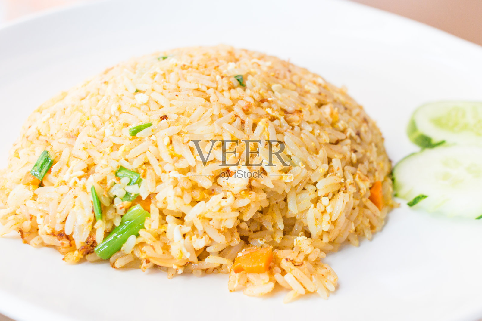 特写:菠萝炒饭照片摄影图片