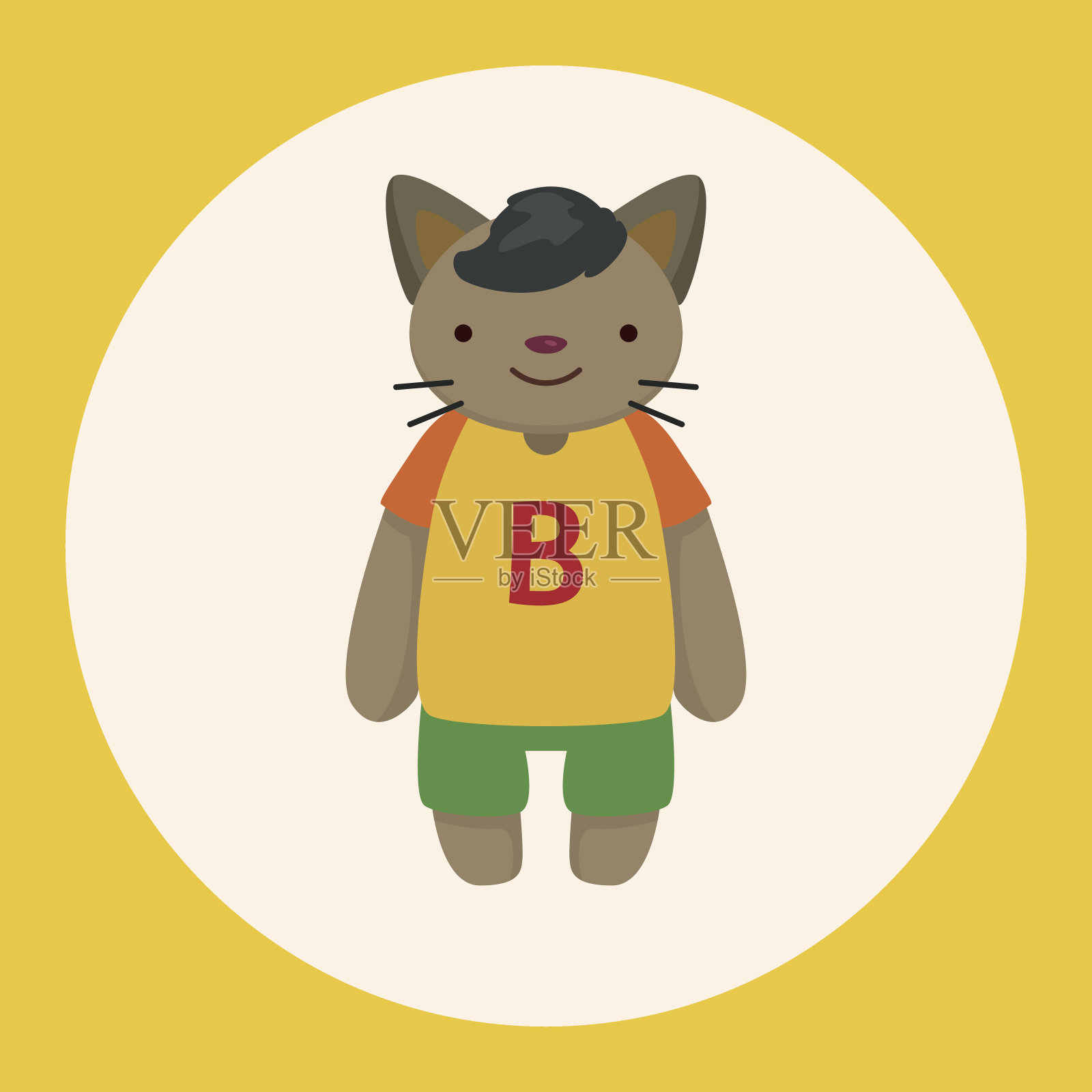 猫卡通主题元素设计元素图片