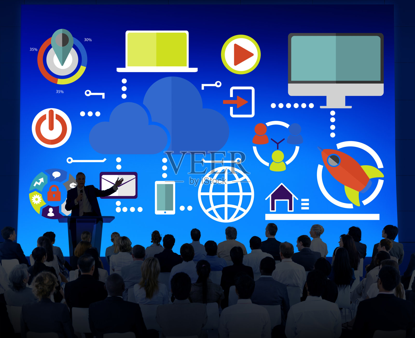 大数据共享在线全球通信云概念照片摄影图片