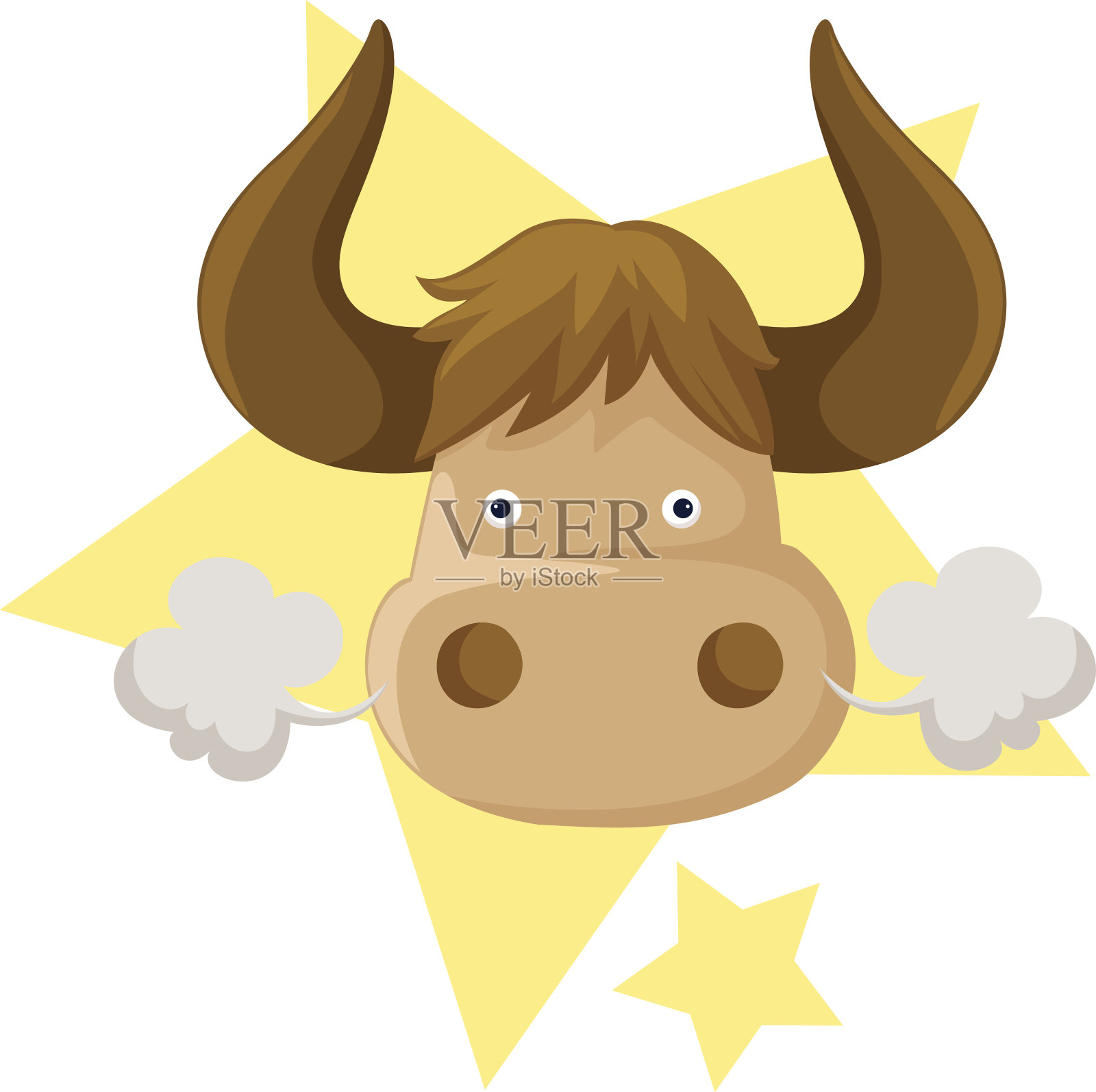 金牛星座插画图片素材