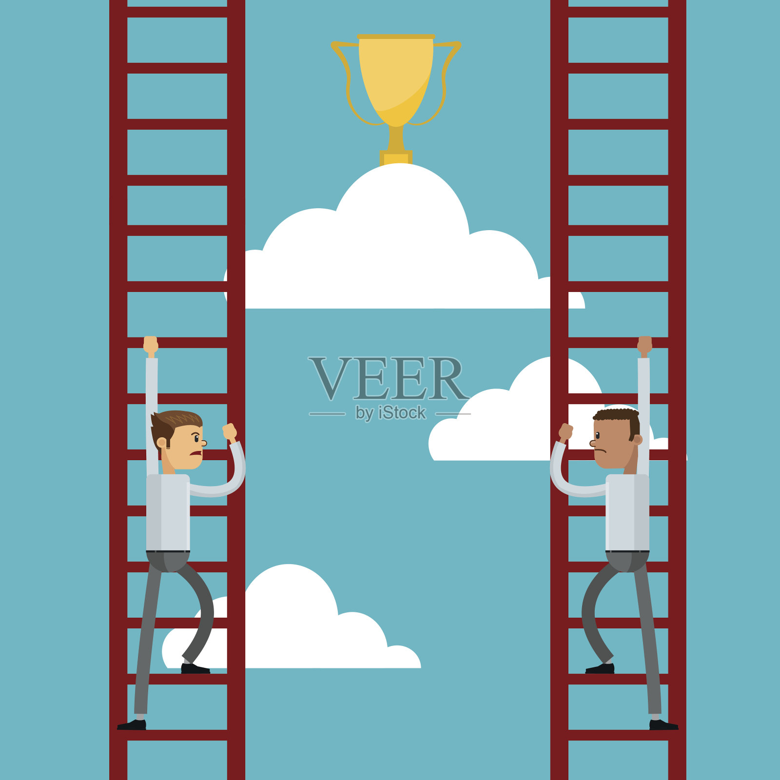 商人的设计。成功的标志。五颜六色的设计插画图片素材