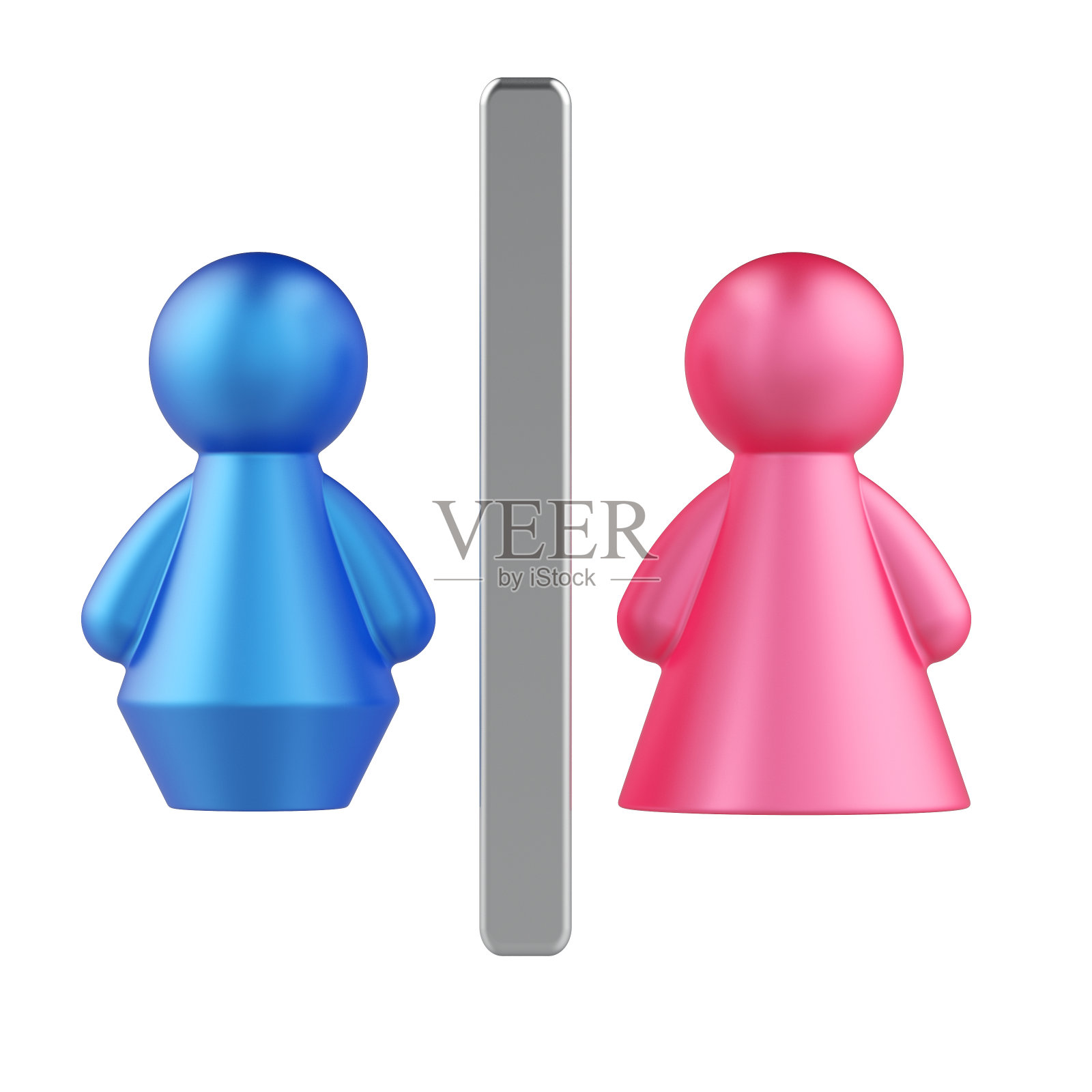 男女抽象厕所标志照片摄影图片