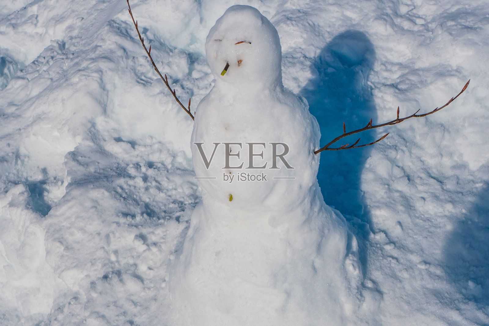 雪人照片摄影图片