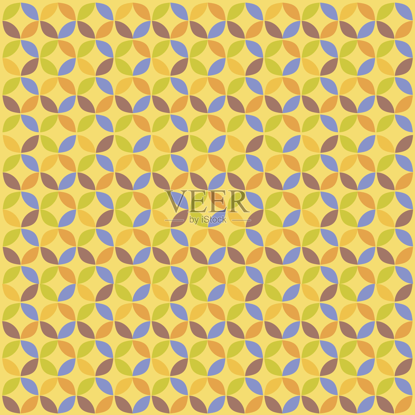 几何圆模式插画图片素材