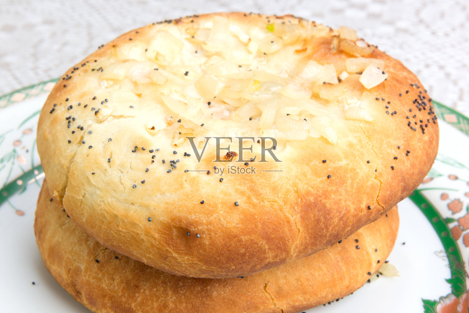 犹太洋葱面包照片摄影图片