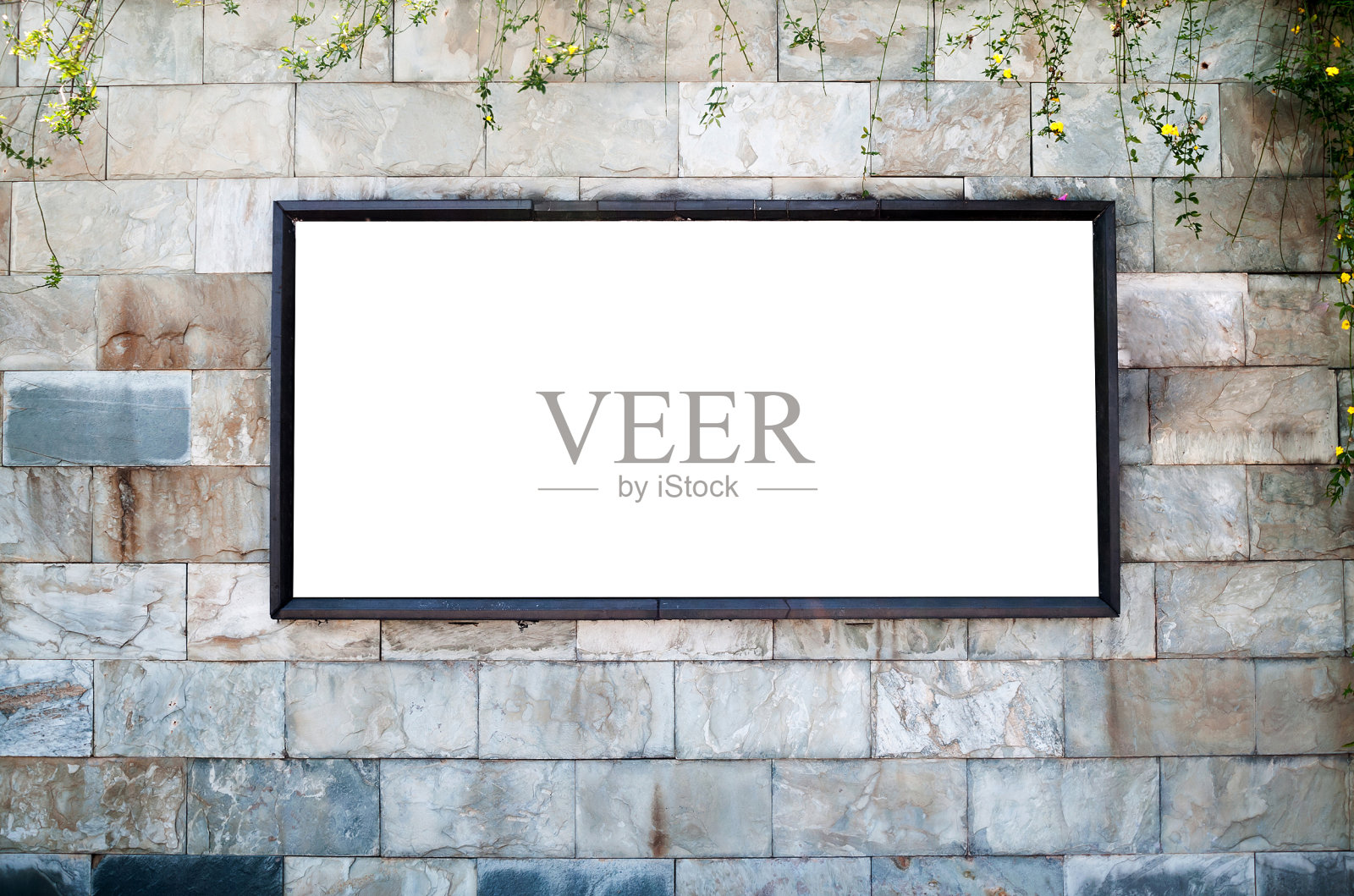 一个空白的广告牌照片摄影图片