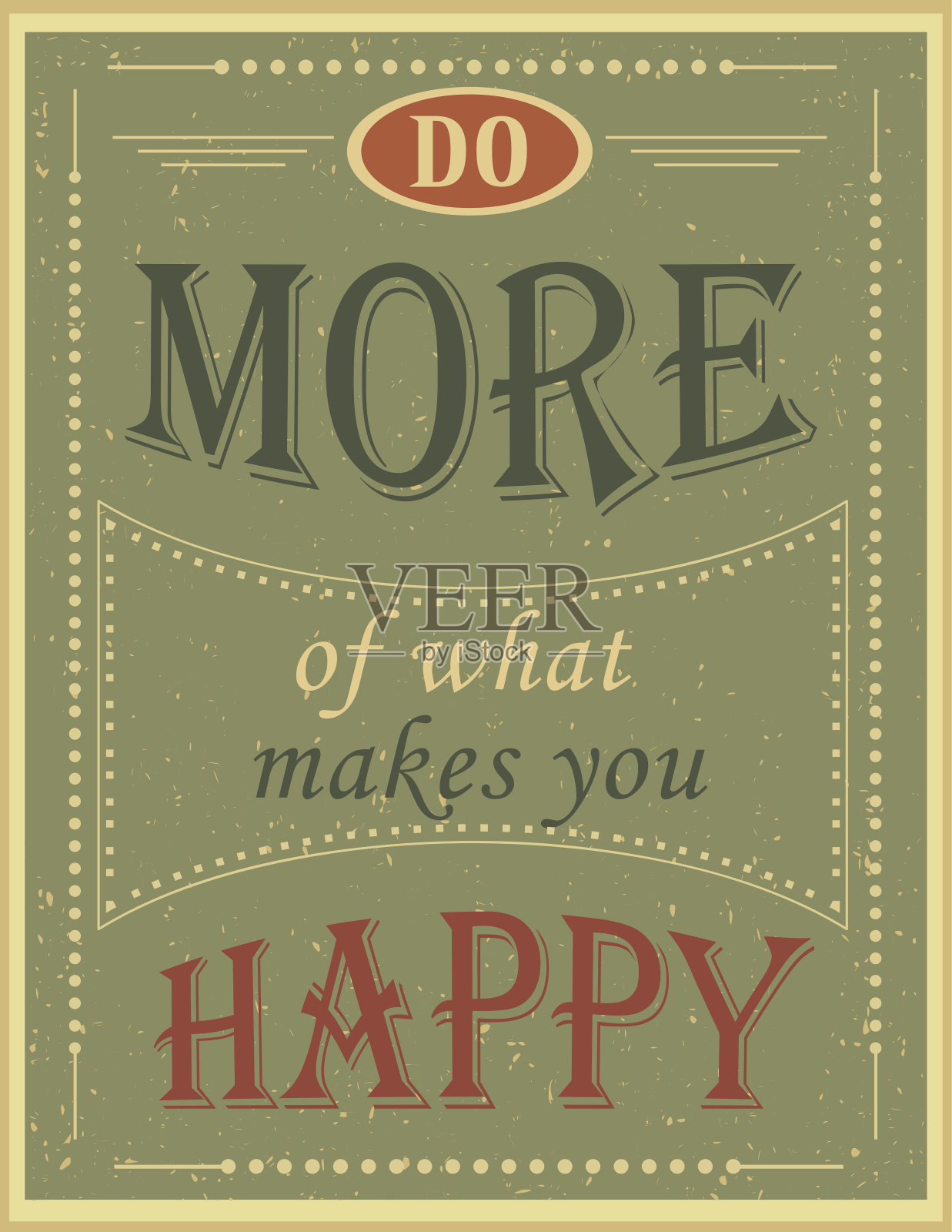 复古海报与动机引用插画图片素材