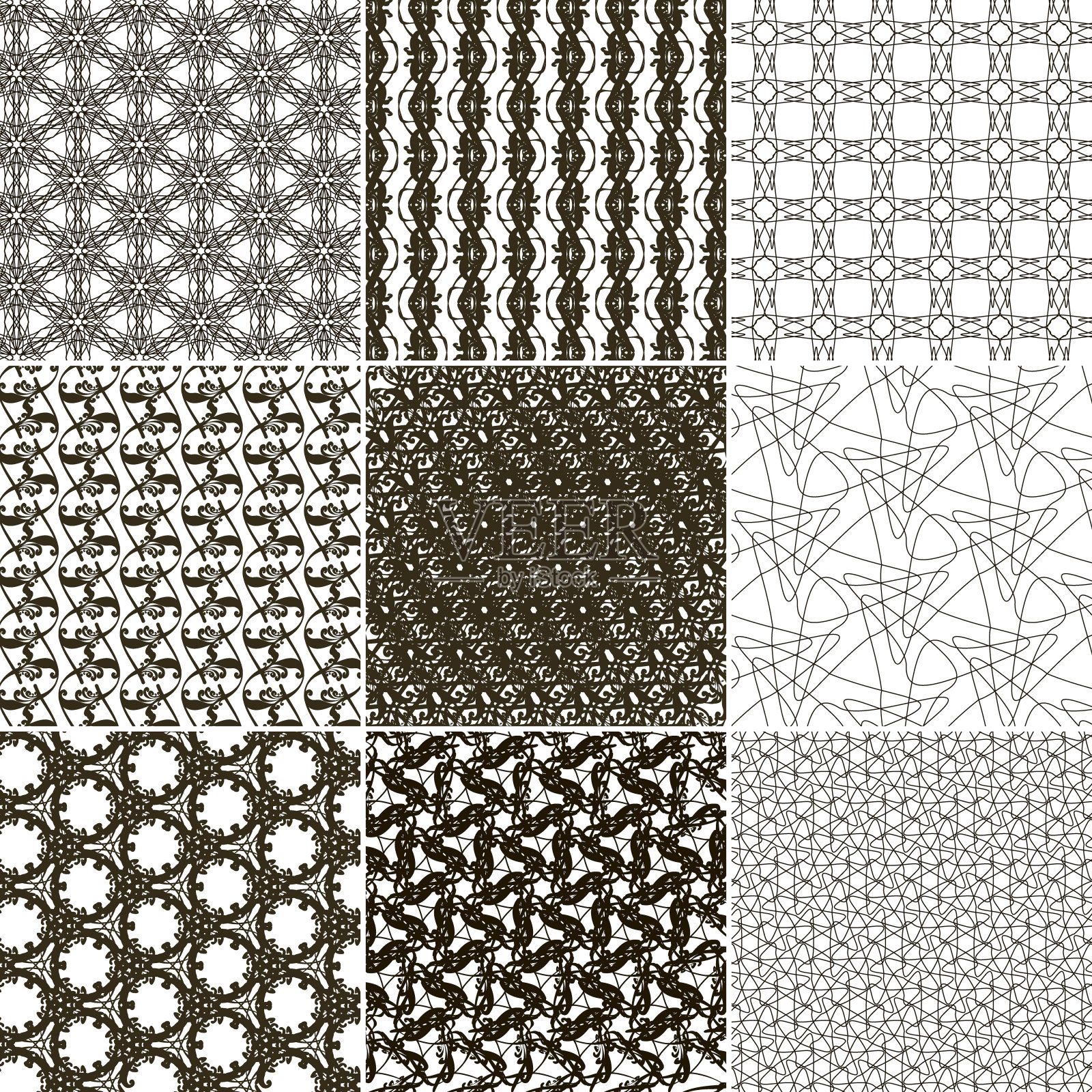 9套抽象复古几何墙纸照片摄影图片