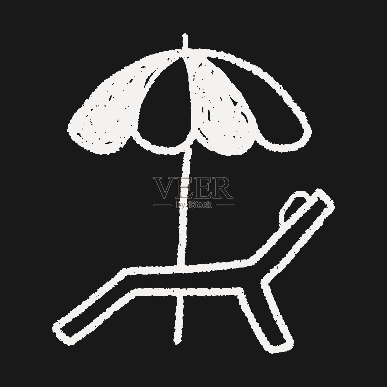 涂鸦的海边插画图片素材