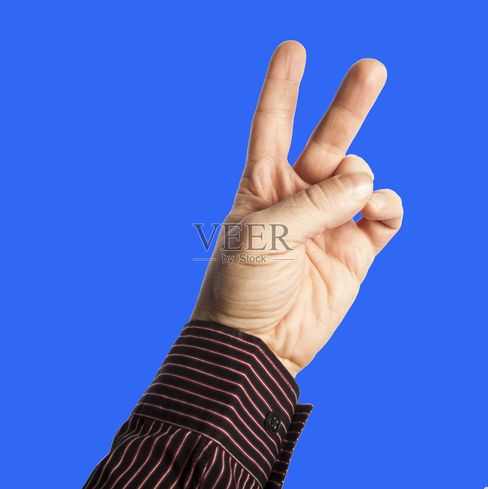 手势胜利孤立照片摄影图片