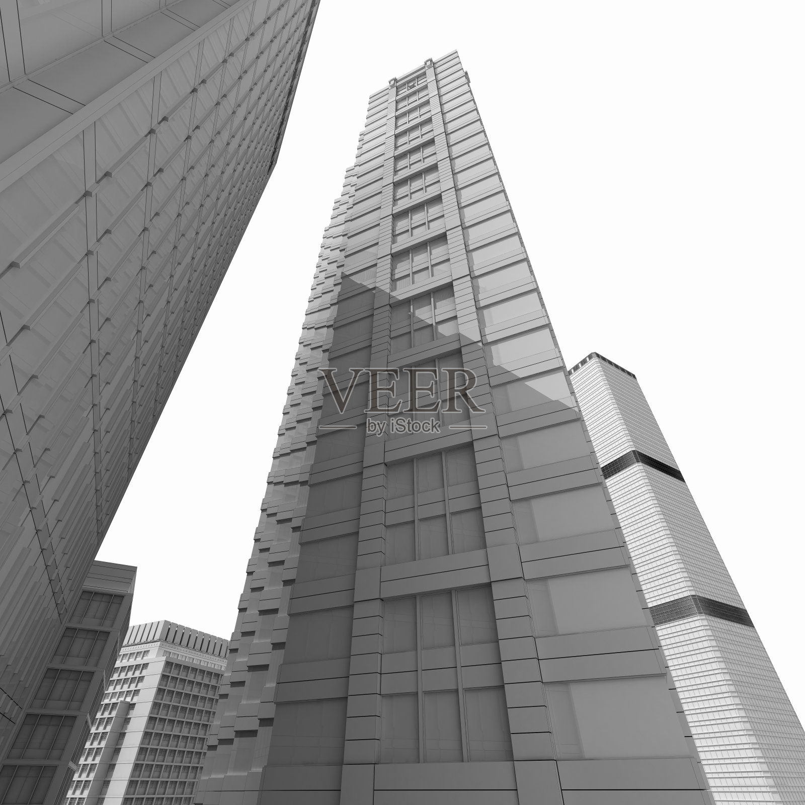 亚洲商务区的摩天大楼照片摄影图片