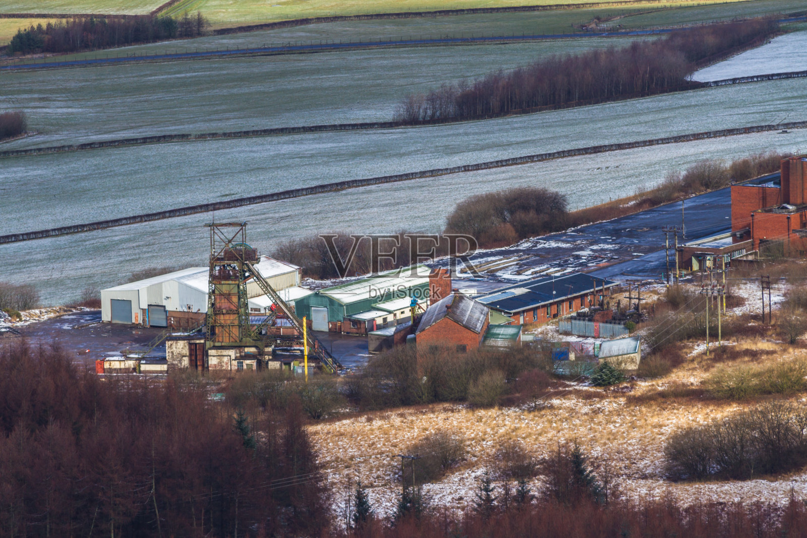 塔煤矿是威尔士最后一个深煤矿照片摄影图片