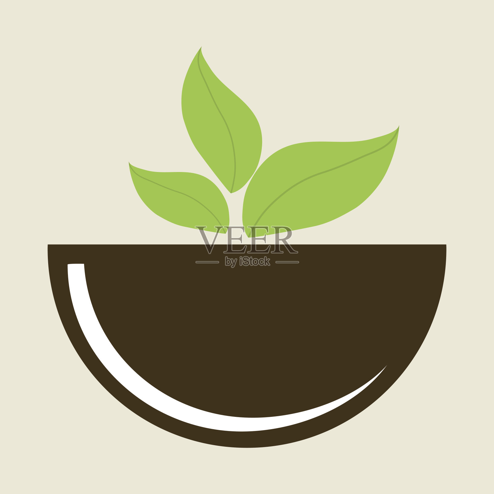 素食图标设计插画图片素材