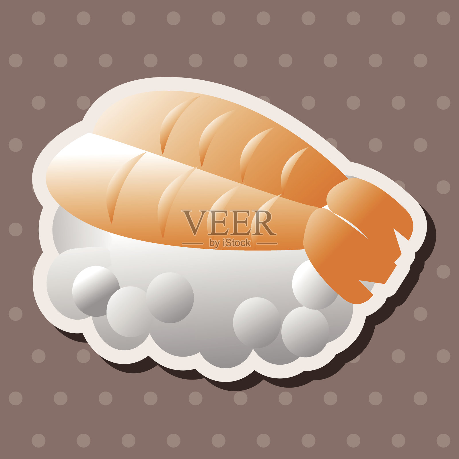 日式料理寿司主题元素插画图片素材