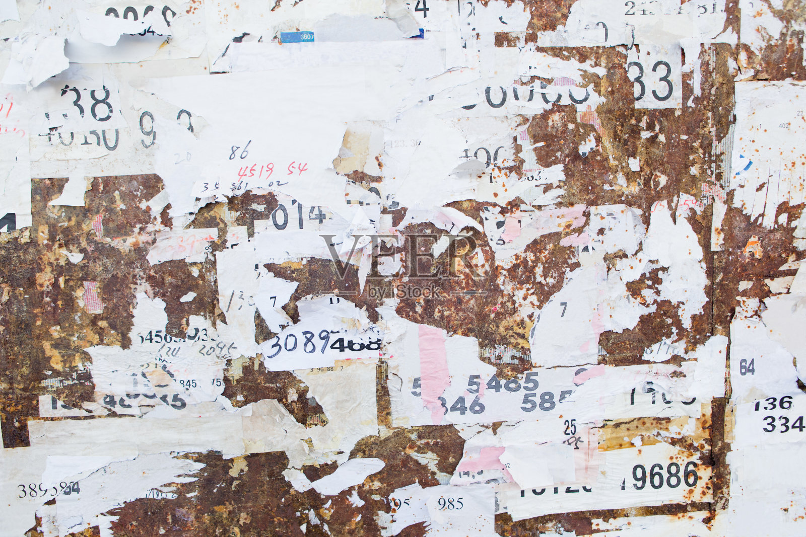 肮脏的海报墙照片摄影图片