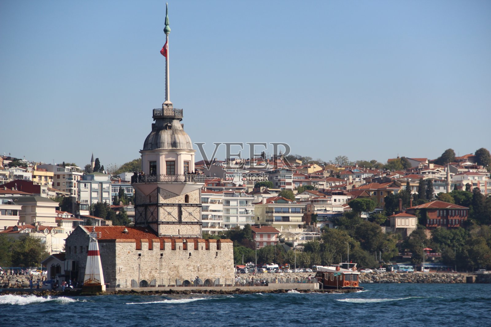 土耳其伊斯坦布尔-少女塔照片摄影图片