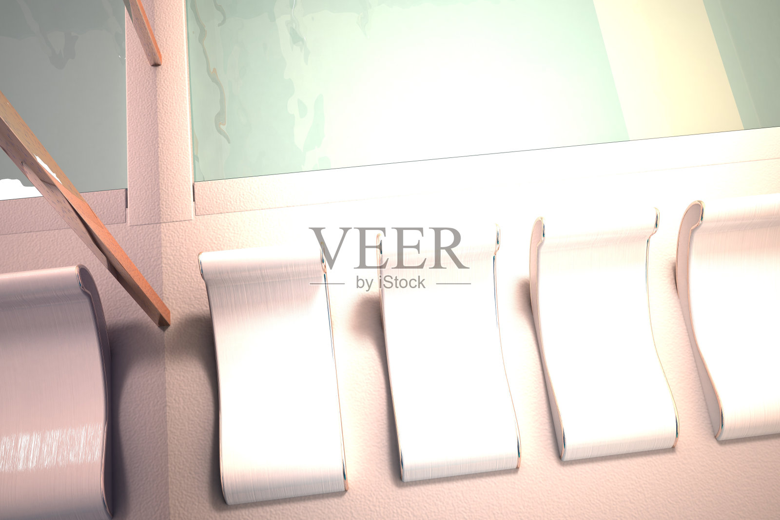 游泳池和躺椅照片摄影图片