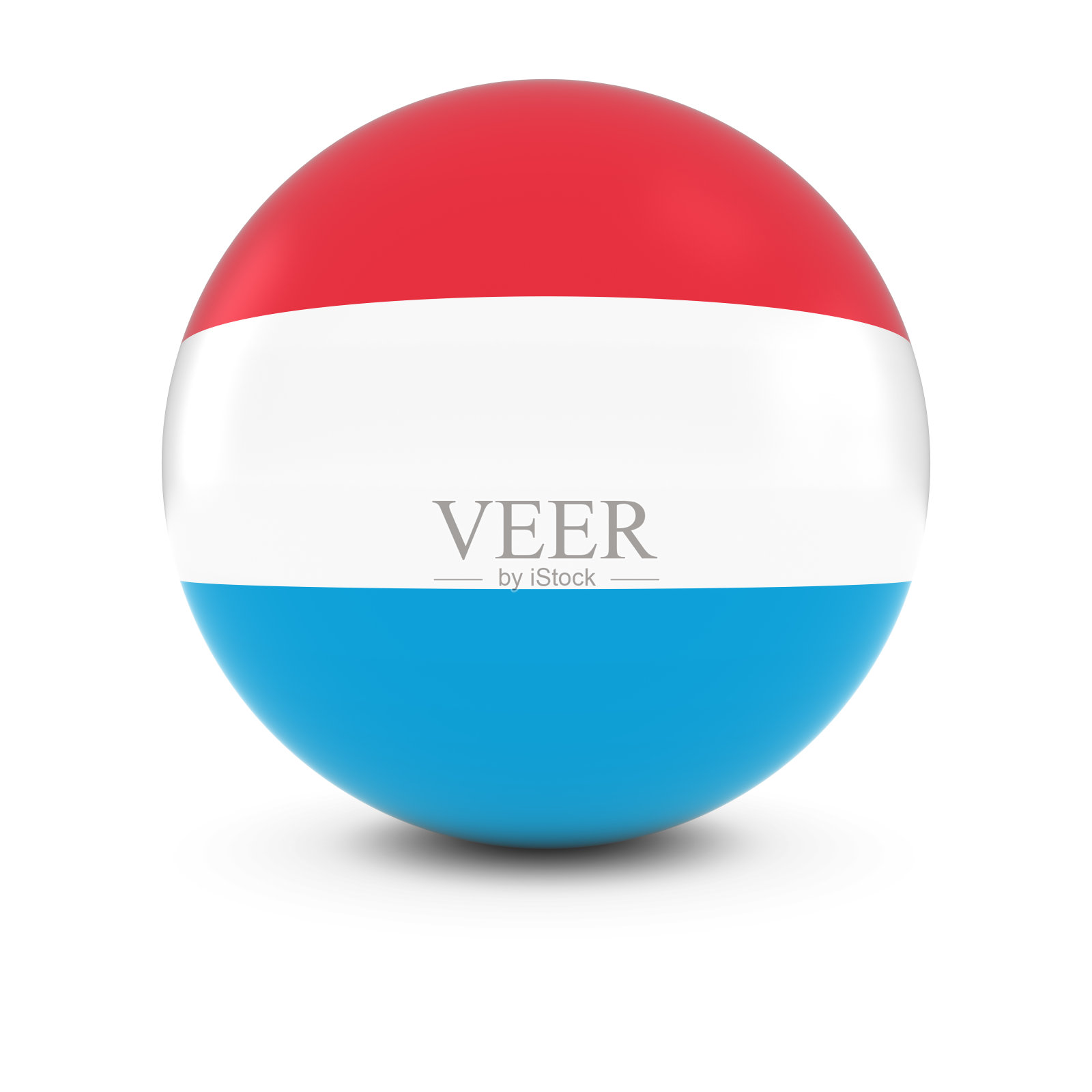 卢森堡旗球-在孤立球体上的卢森堡旗照片摄影图片