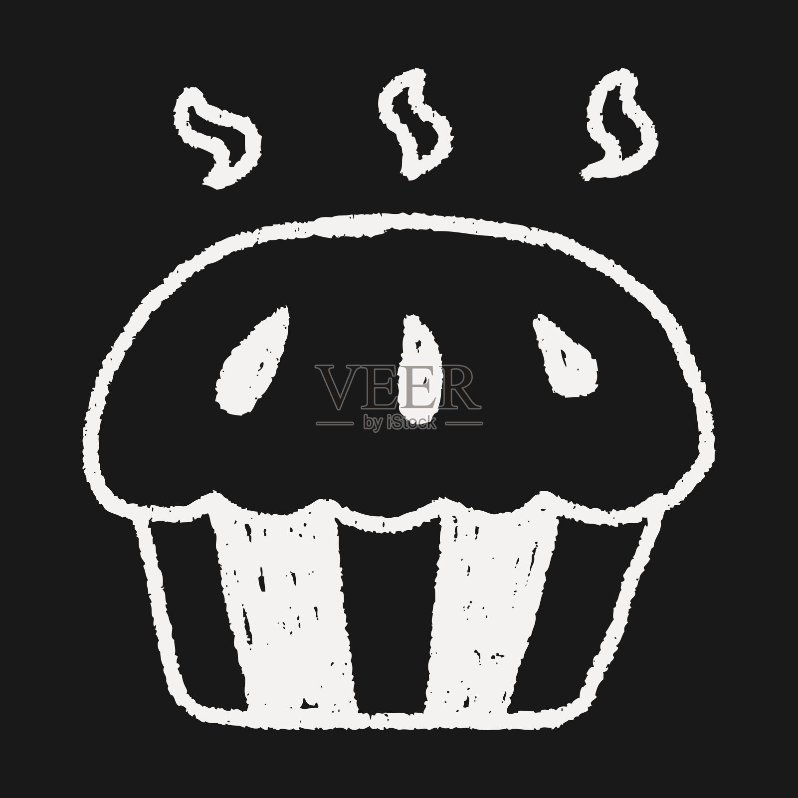 蛋糕涂鸦画设计元素图片