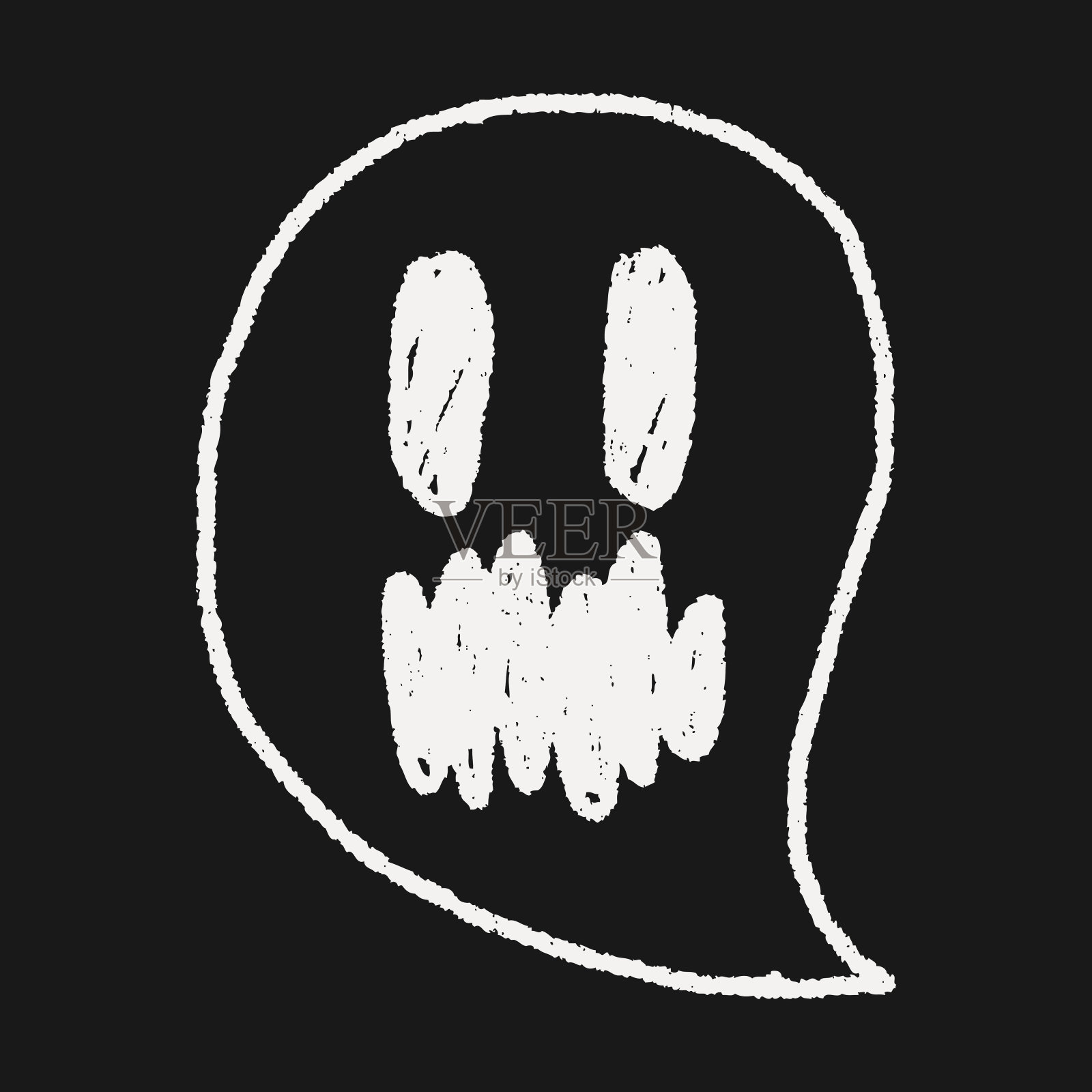 鬼涂鸦画插画图片素材