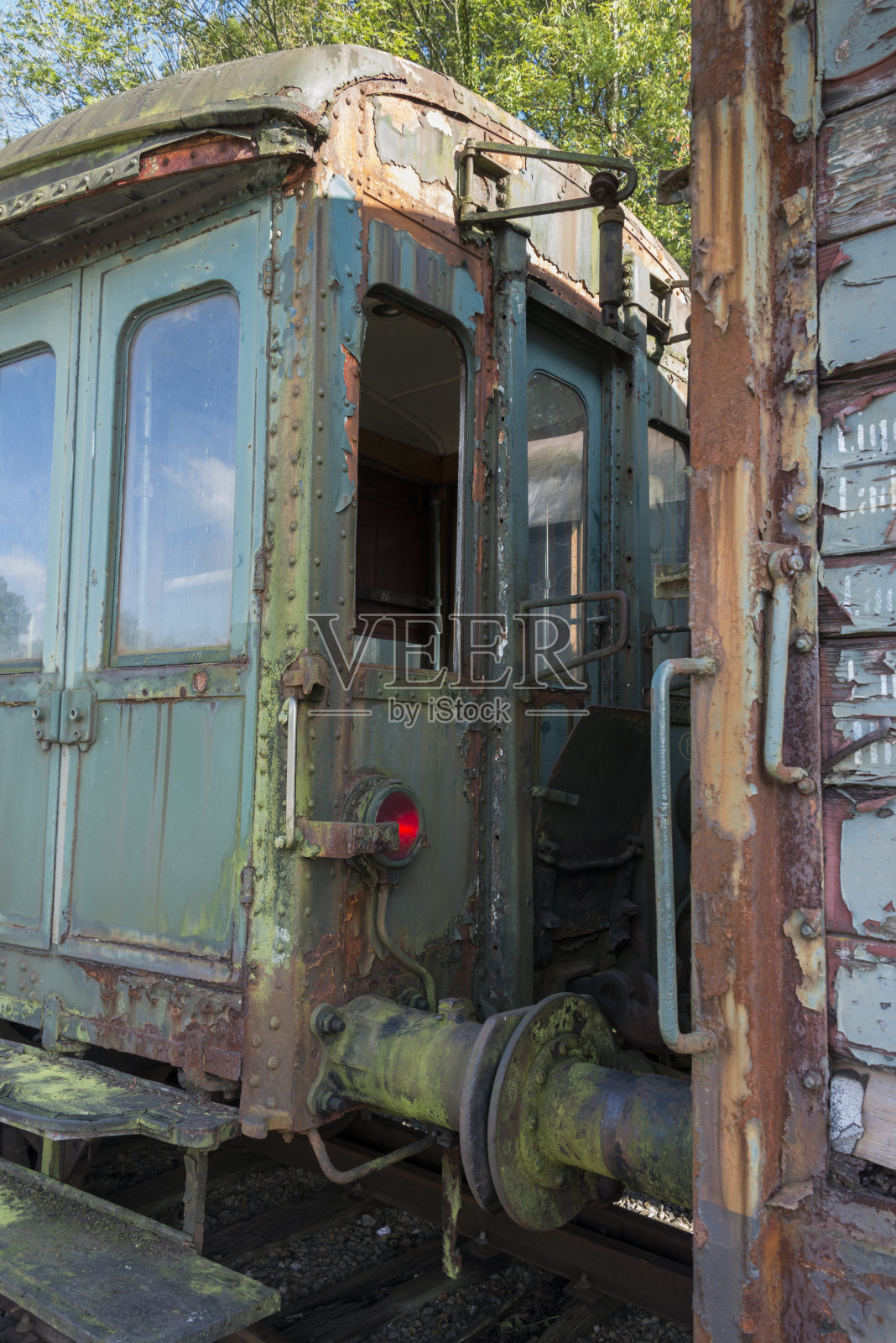 洪堡火车站生锈的旧火车照片摄影图片