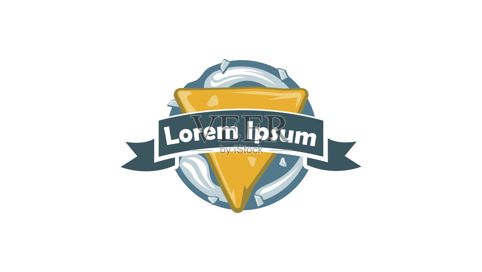 薯片和垃圾食品的图标插画图片素材