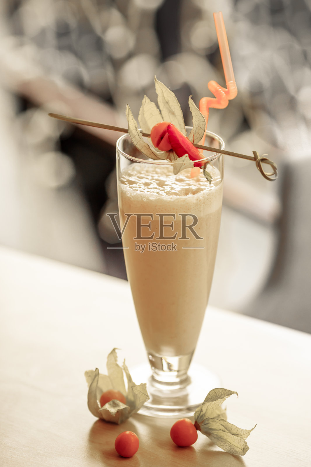 牛奶的鸡尾酒照片摄影图片