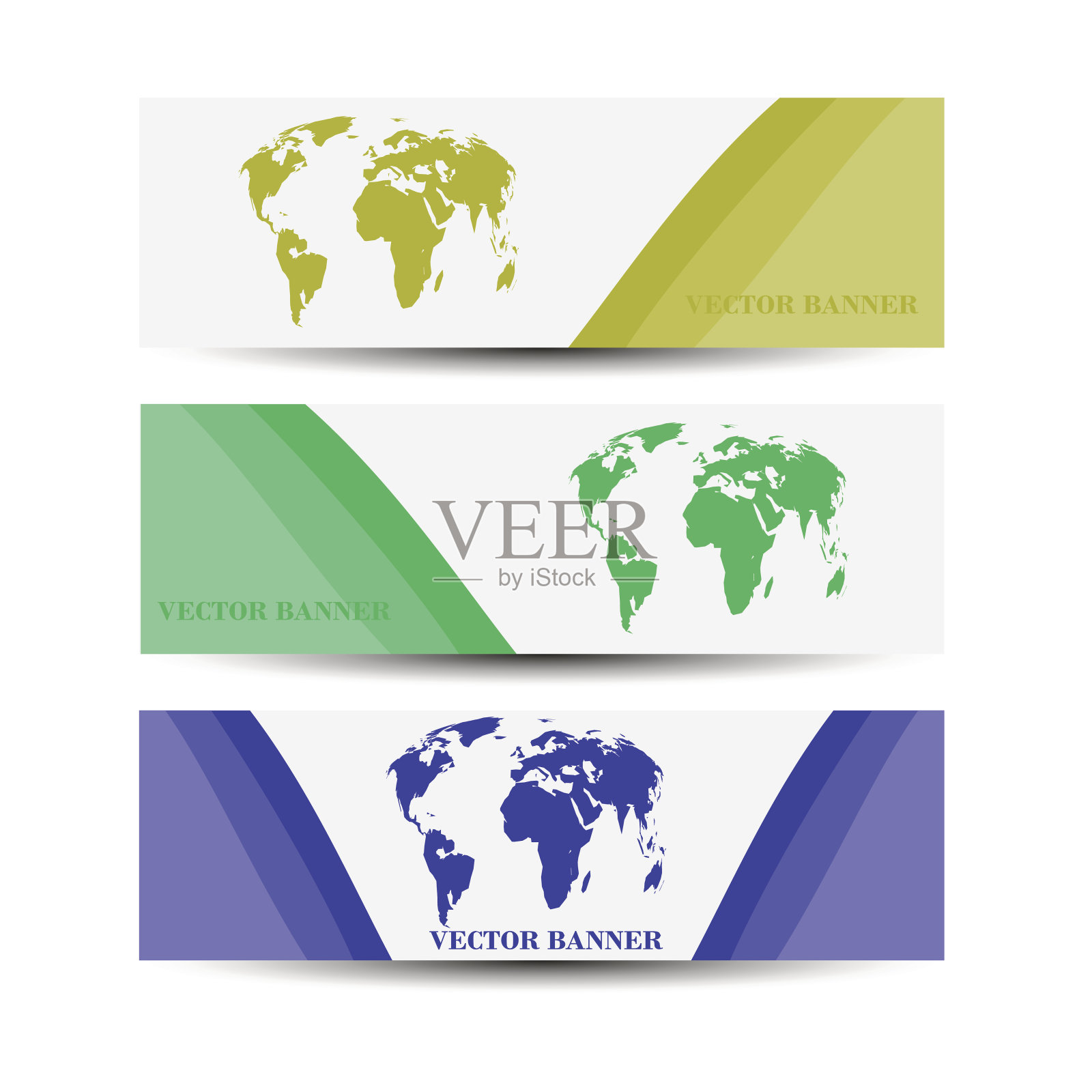 设置横幅插图设计模板素材