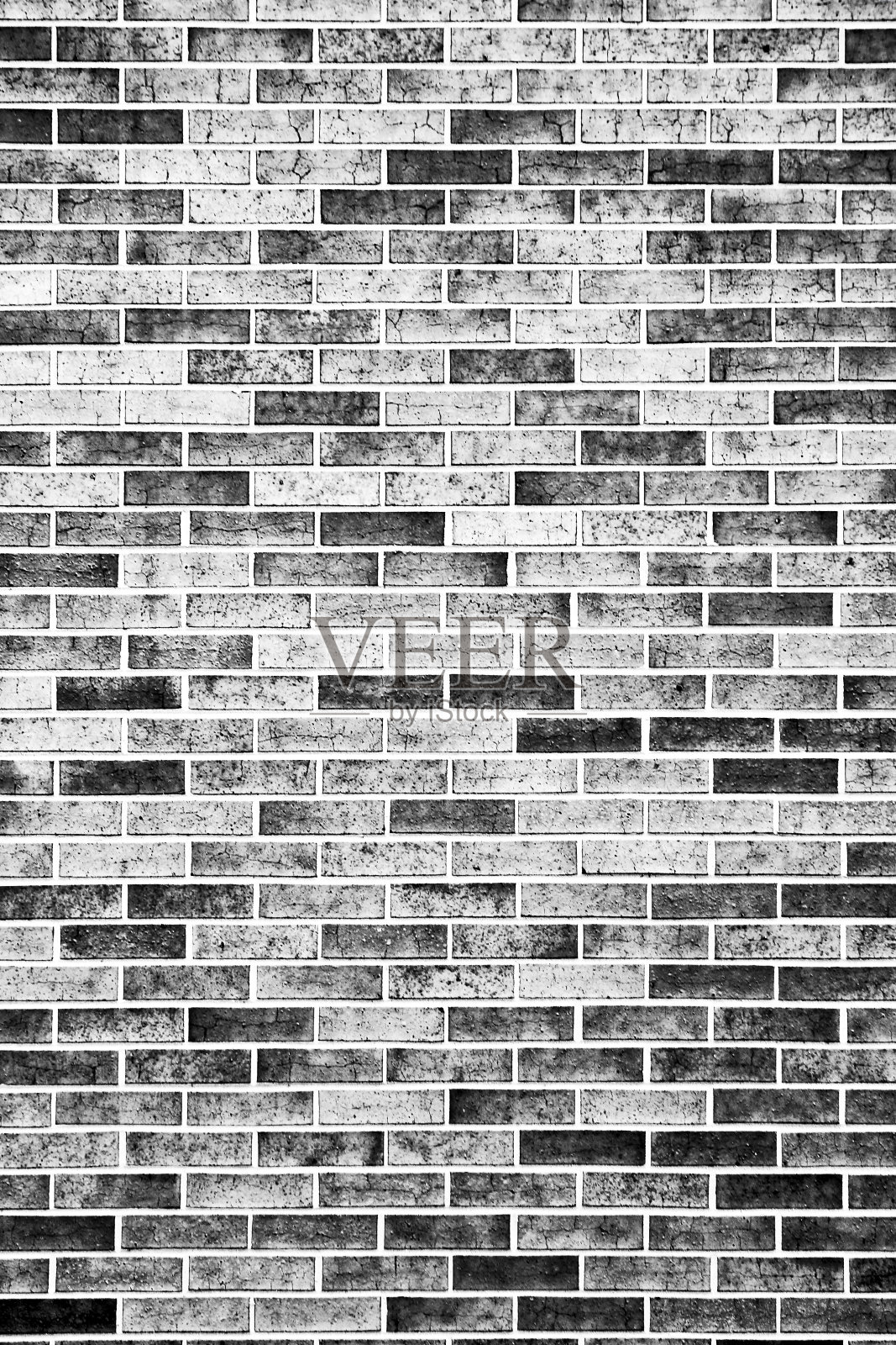 黑白砖墙的纹理照片摄影图片