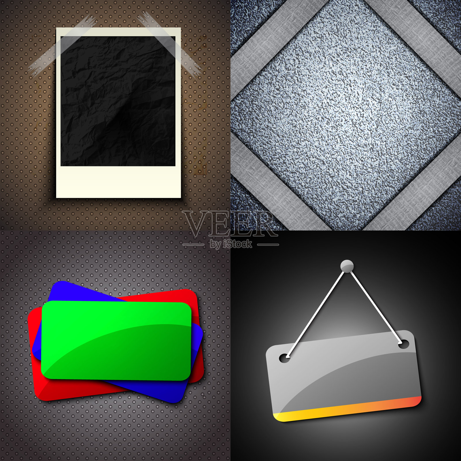 一套复古框架的文本在抽象的背景照片摄影图片